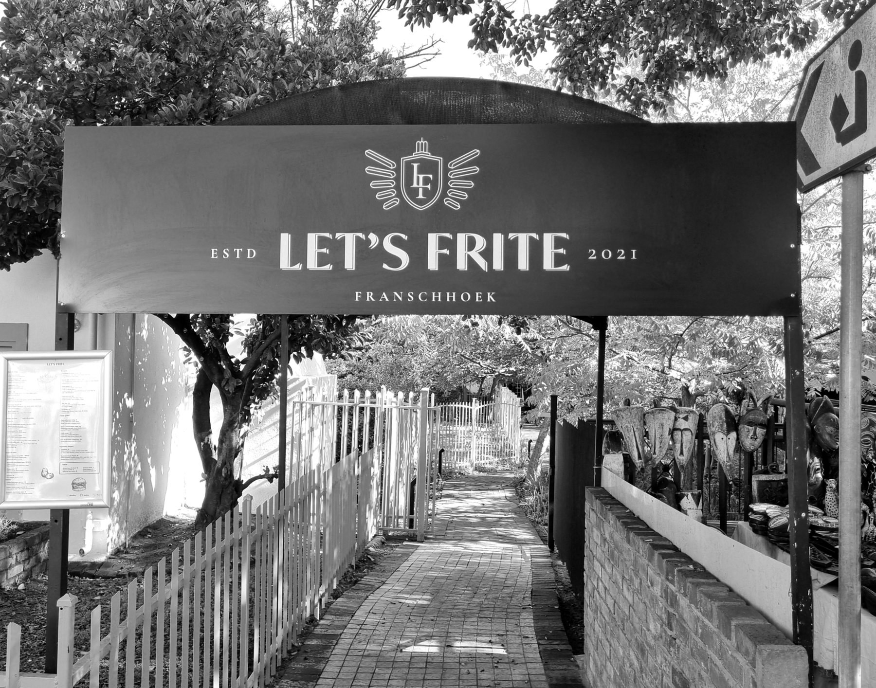 Main road entrance